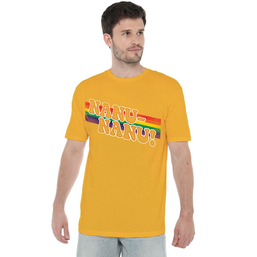 Gold - Lifestyle - Mork And Mindy Mens Nanu Rainbow T-Shirt