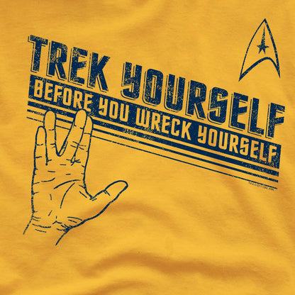 Gold - Pack Shot - Star Trek Mens Trek Yourself T-Shirt