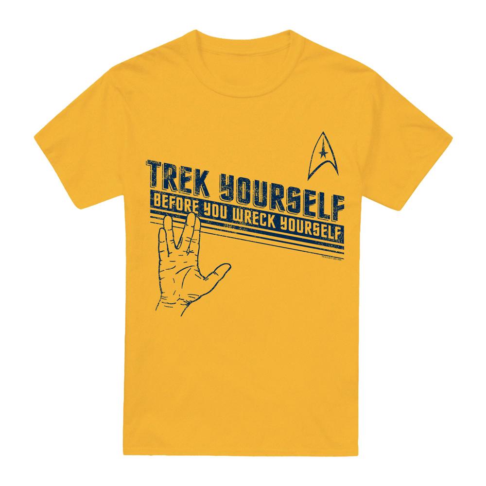 Gold - Front - Star Trek Mens Trek Yourself T-Shirt