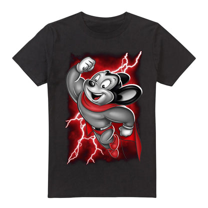 Black - Front - Mighty Mouse Mens Mighty Storm T-Shirt