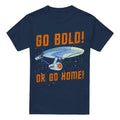 Navy - Front - Star Trek Mens Go Bold T-Shirt