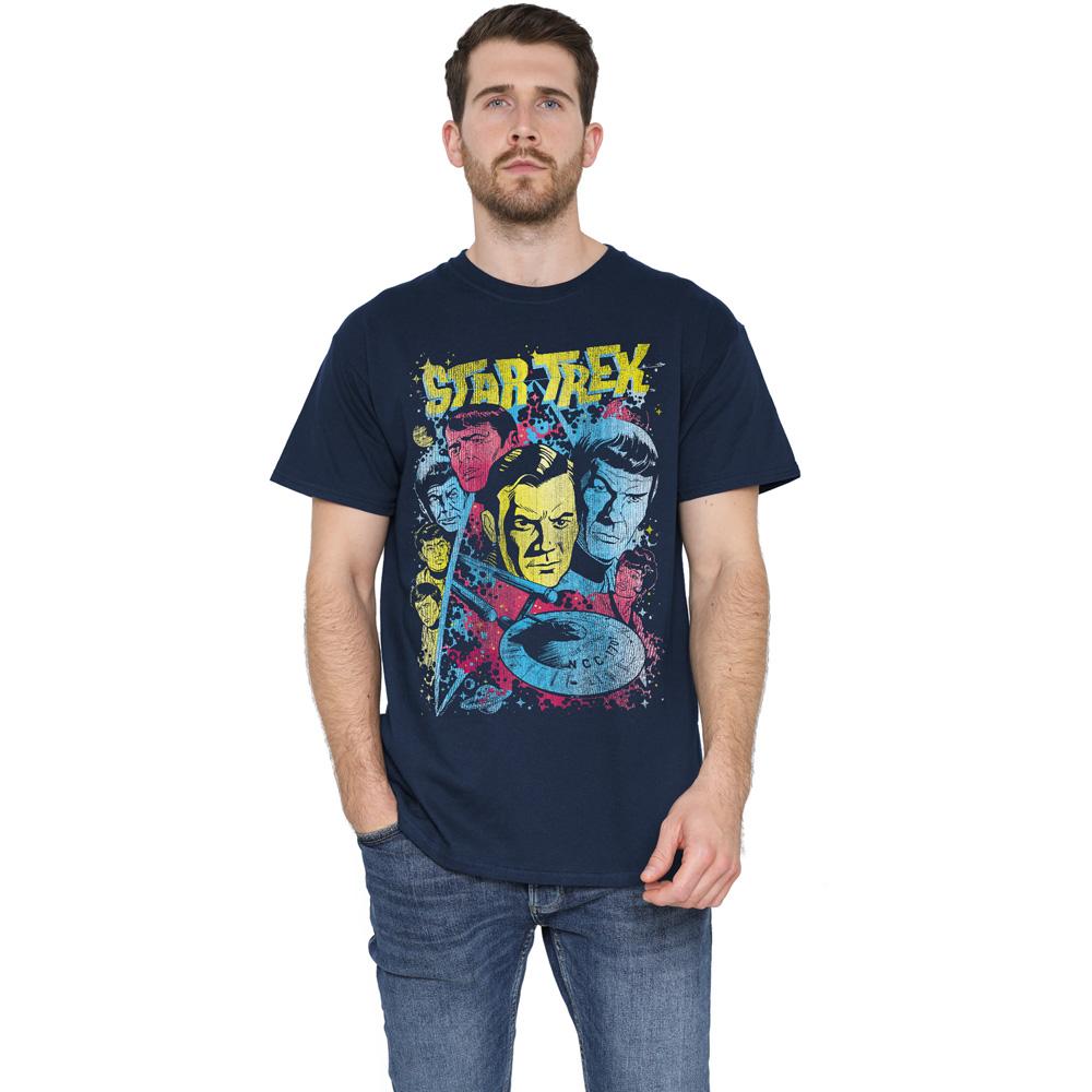 Navy - Lifestyle - Star Trek Mens Classic Crew Illustrated T-Shirt