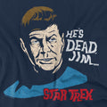 Navy - Side - Star Trek Mens He´s Dead Jim T-Shirt