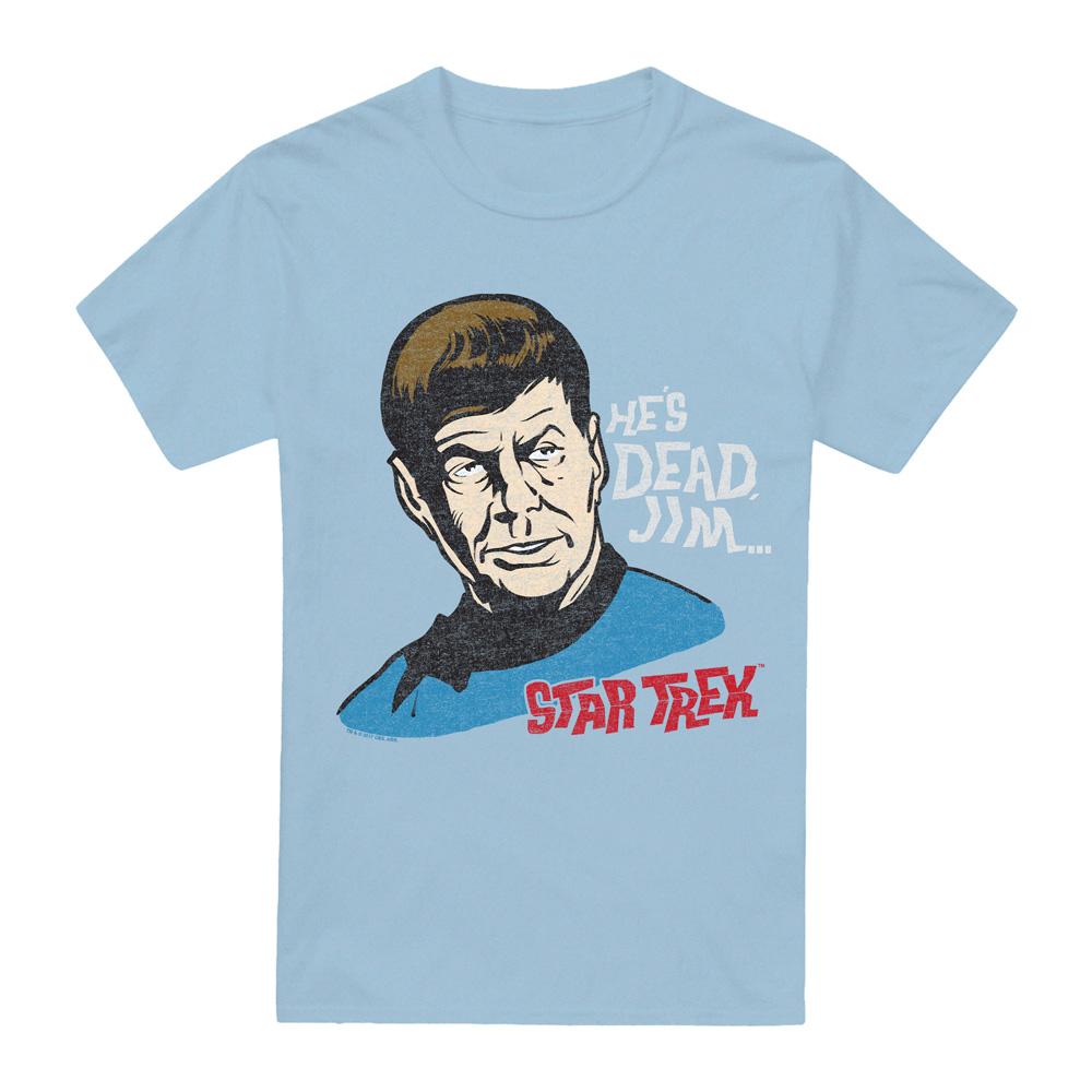 Light Blue - Front - Star Trek Mens He´s Dead Jim T-Shirt