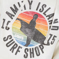 Ecru - Side - Jaws Mens Amity Surf Shop Hoodie