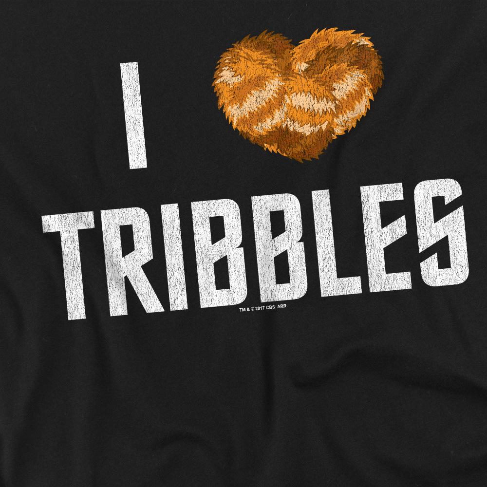 Black - Pack Shot - Star Trek Mens I Heart Tribbles T-Shirt