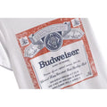 Vintage White - Side - Budweiser Womens-Ladies Label Oversized T-Shirt