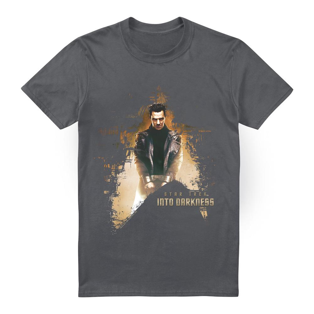 Charcoal - Front - Star Trek: Into Darkness Mens Dark Villain T-Shirt