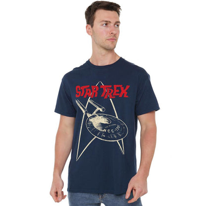 Navy - Lifestyle - Star Trek Mens Ship Symbol T-Shirt