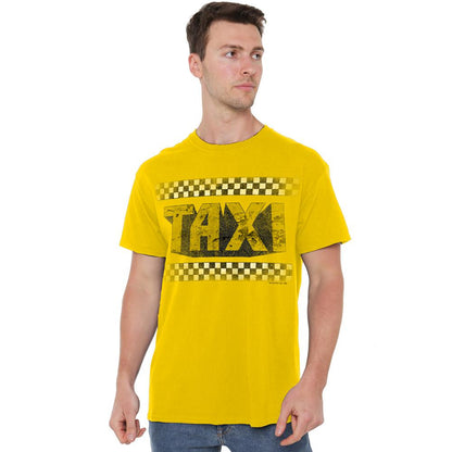 Yellow - Lifestyle - TAXI Mens Run Down T-Shirt