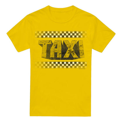 Yellow - Front - TAXI Mens Run Down T-Shirt