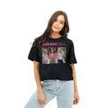 Black - Back - Mean Girls Womens-Ladies Group Boxy Crop T-Shirt