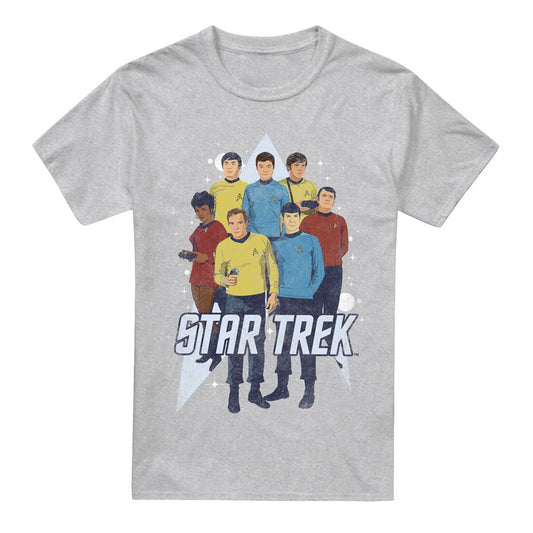 Sport Heather - Front - Star Trek Mens Here Here T-Shirt