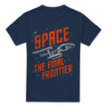 Navy - Front - Star Trek Mens Space Travel T-Shirt