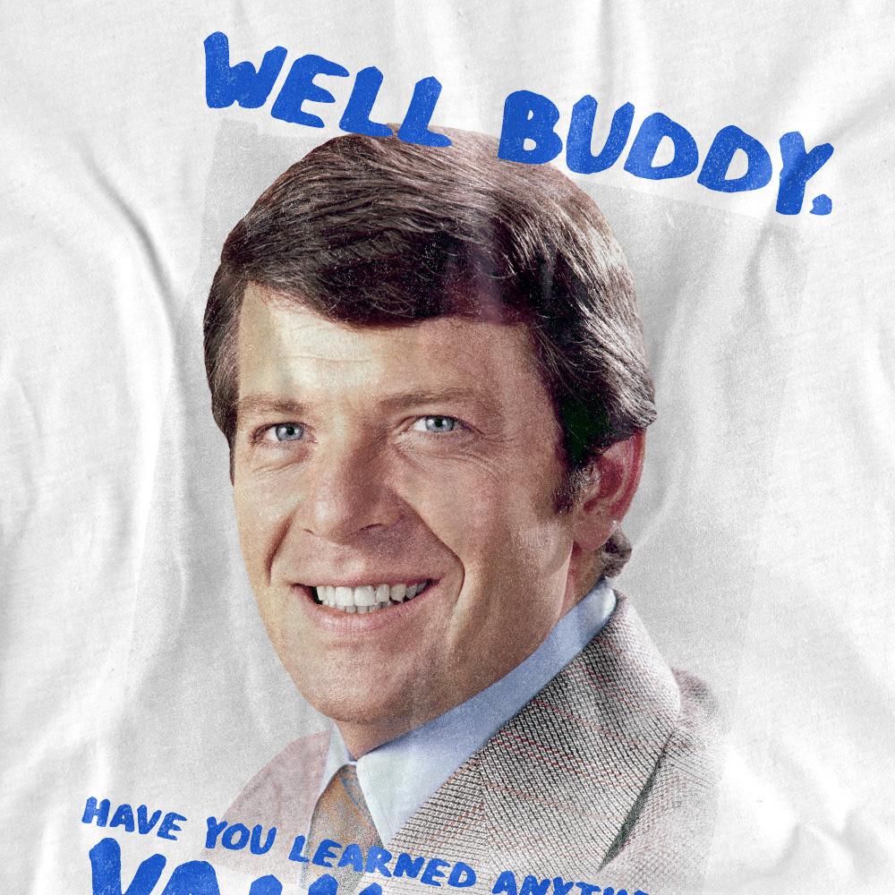 White - Pack Shot - The Brady Bunch Mens Buddy T-Shirt
