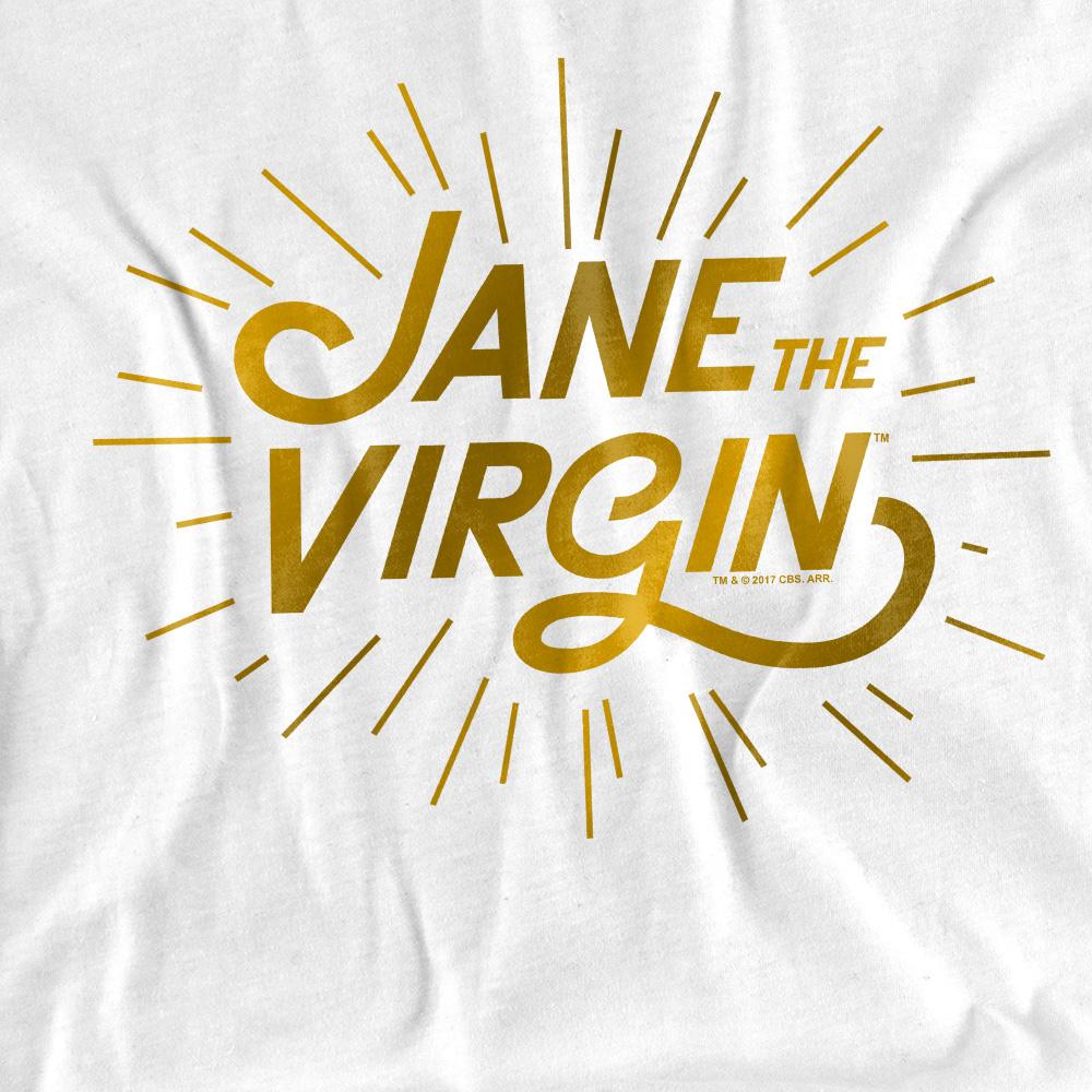 White - Pack Shot - Jane the Virgin Mens Golden Logo T-Shirt