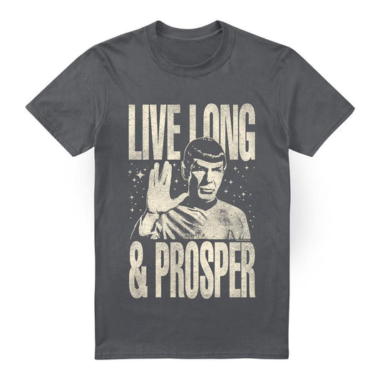Charcoal - Front - Star Trek: The Original Series Mens Prosper Spock T-Shirt