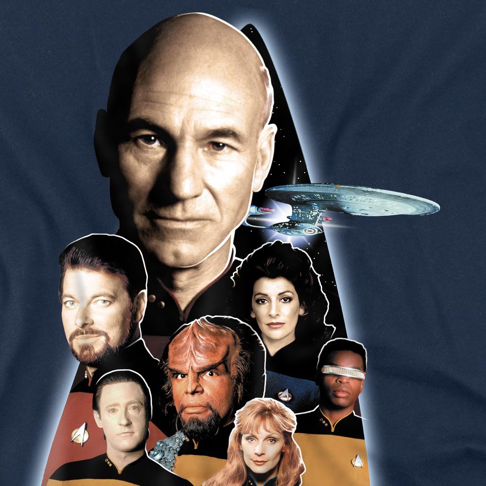 Navy - Pack Shot - Star Trek Mens Next Generation Crew T-Shirt