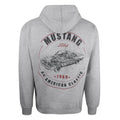 Grey Marl - Back - Ford Mens Mustang An American Classic 1969 Full Zip Hoodie
