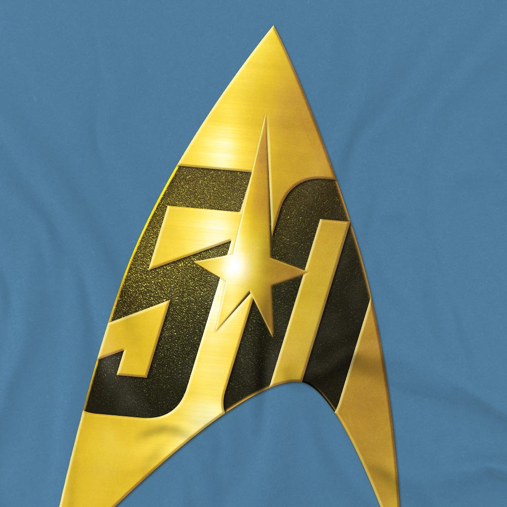 Carolina Blue - Lifestyle - Star Trek Mens 50th Anniversary Delta T-Shirt