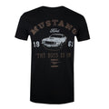 Black - Front - Ford Mens Mustang The Boss Is In T-Shirt