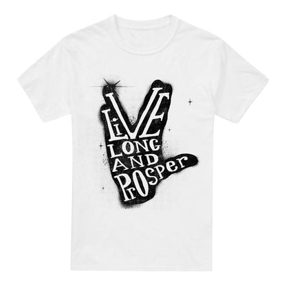 White - Front - Star Trek Beyond Mens Prosper Hand T-Shirt
