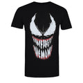 Black-White - Front - Marvel Mens Venom Teeth T-Shirt