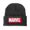 Charcoal-Red-White - Front - Marvel Mens Logo Beanie