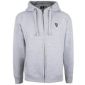 Grey Marl - Front - Guinness Mens Mono Harp Full Zip Hoodie