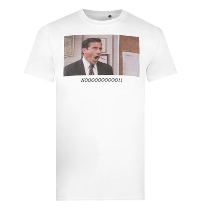 White - Front - The Office Mens Noooo!! Michael Scott T-Shirt