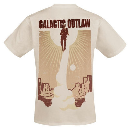 Natural - Back - Star Wars: The Book Of Boba Fett Mens Outlaw T-Shirt