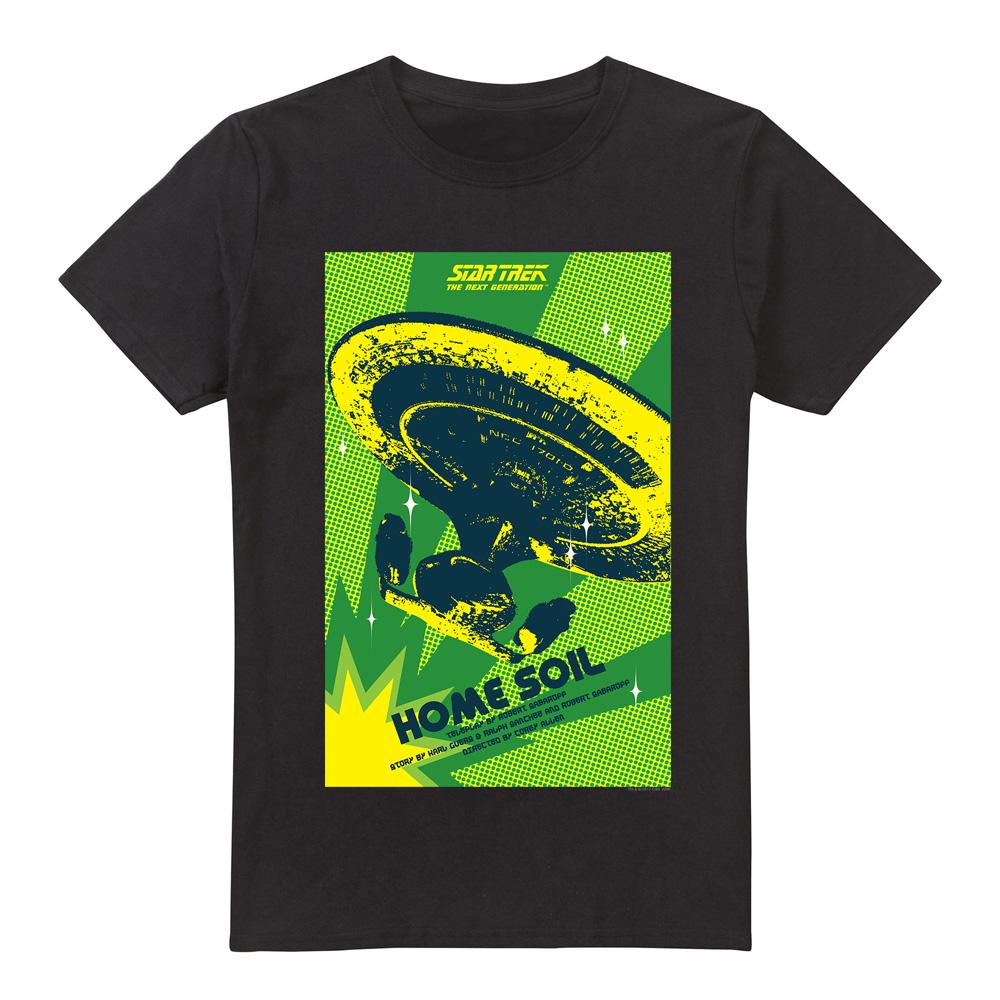 Black - Front - Star Trek Mens The Next Generation Season 1 Episode 18 T-Shirt