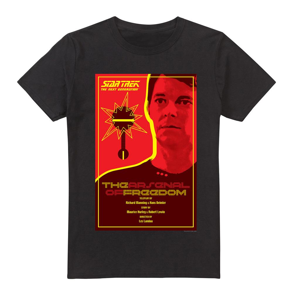 Black - Front - Star Trek Mens The Next Generation Season 1 Episode 21 T-Shirt