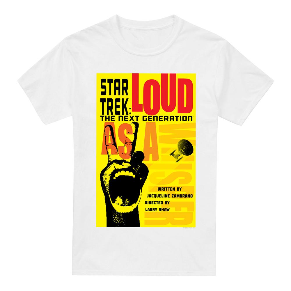 White - Front - Star Trek Mens The Next Generation Season 2 Episode 5 T-Shirt