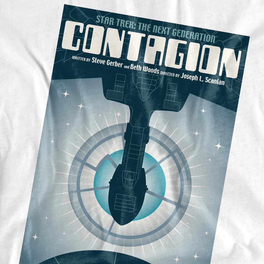 White - Pack Shot - Star Trek Mens The Next Generation Season 2 Episode 11 T-Shirt