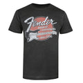 Vintage Black - Front - Fender Mens Musical Instruments Since 1946 Acid Wash T-Shirt