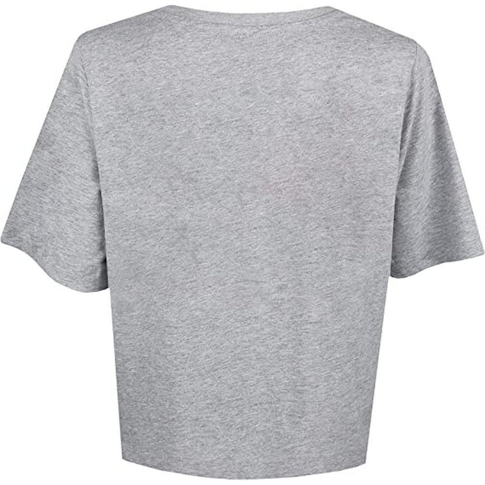 Grey - Back - Whitney Houston Womens-Ladies Wanna Dance Boxy Crop T-Shirt