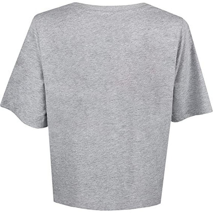 Grey - Back - Whitney Houston Womens-Ladies Wanna Dance Boxy Crop T-Shirt