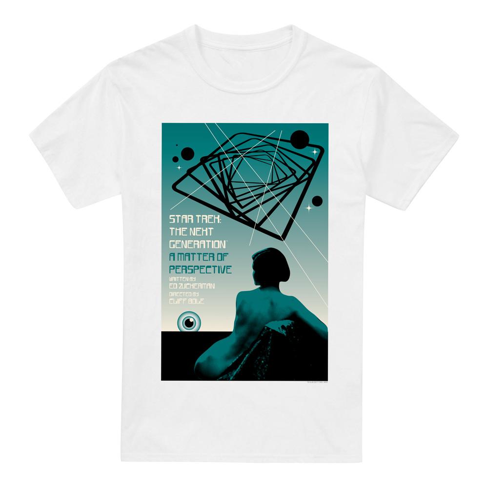 White - Front - Star Trek Mens The Next Generation Season 3 Episode 14 T-Shirt