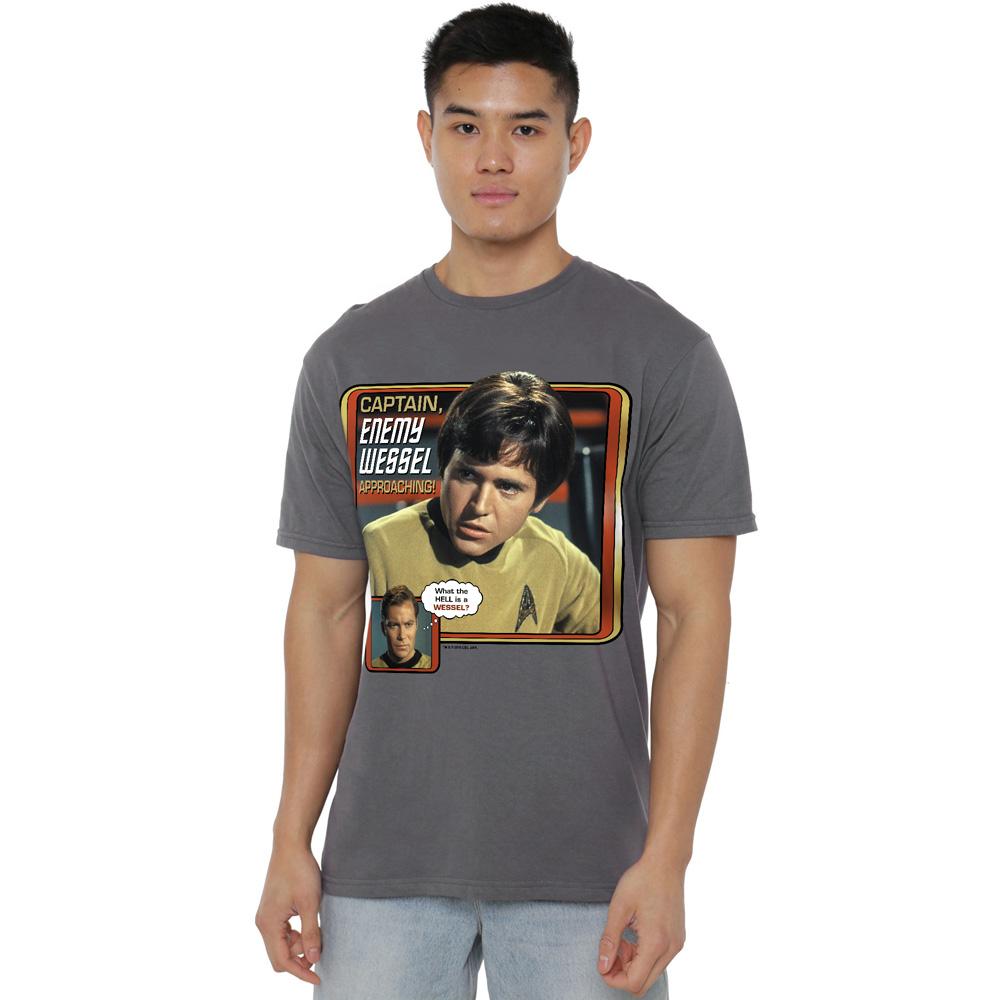 Charcoal - Lifestyle - Star Trek Mens Enemy Wessel T-Shirt