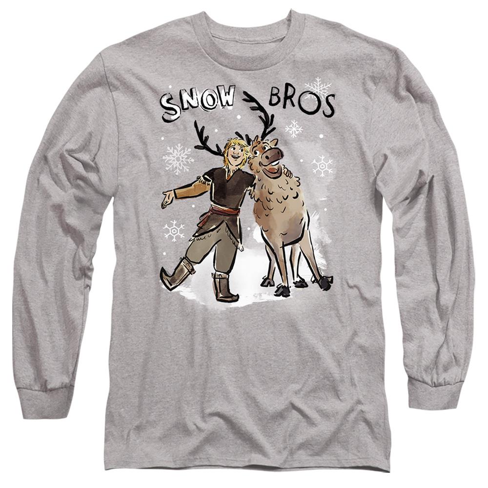 Sport Heather - Front - Frozen Unisex Adult Snow Bros Kristoff Sven T-Shirt