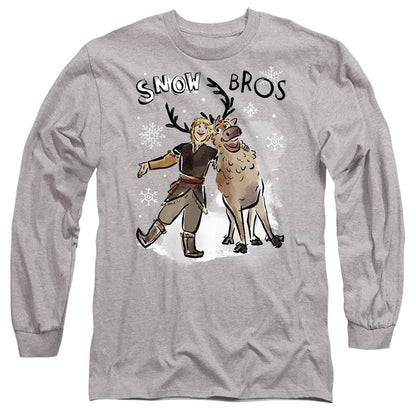 Sport Heather - Front - Frozen Unisex Adult Snow Bros Kristoff Sven T-Shirt