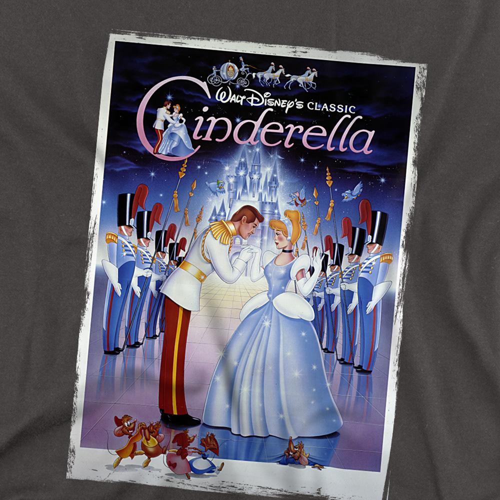 Charcoal - Side - Cinderella Unisex Adult Poster T-Shirt