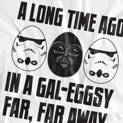 White - Side - Star Wars Unisex Adult GalEggsy Far, Far Away T-Shirt