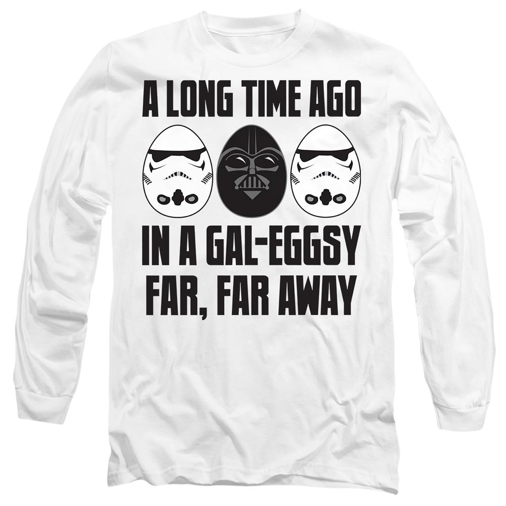 White - Front - Star Wars Unisex Adult GalEggsy Far, Far Away T-Shirt