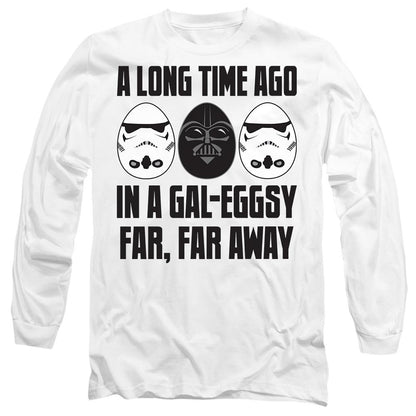 White - Front - Star Wars Unisex Adult GalEggsy Far, Far Away T-Shirt