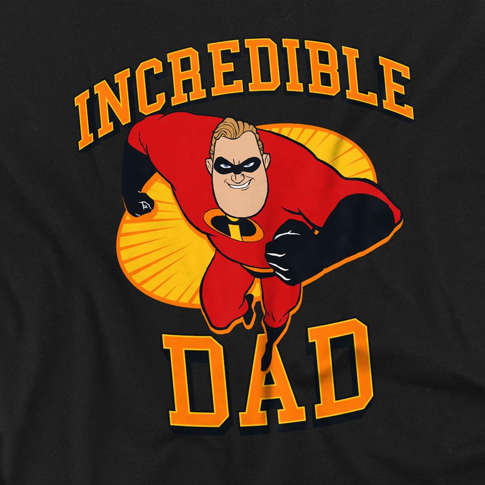 Black - Side - The Incredibles Unisex Adult Incredible Dad T-Shirt