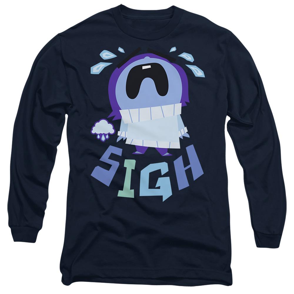 Navy - Front - Inside Out 2 Unisex Adult Sadness T-Shirt