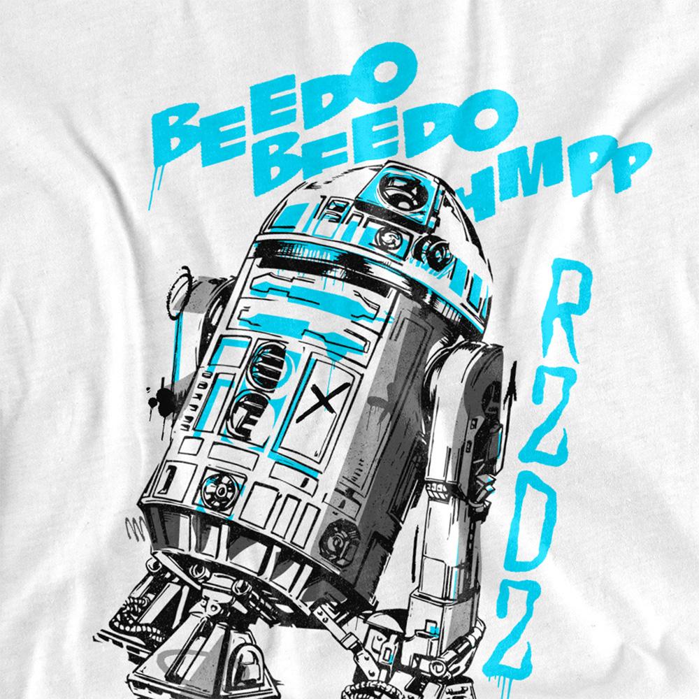 White - Side - Star Wars Unisex Adult R2-D2 T-Shirt