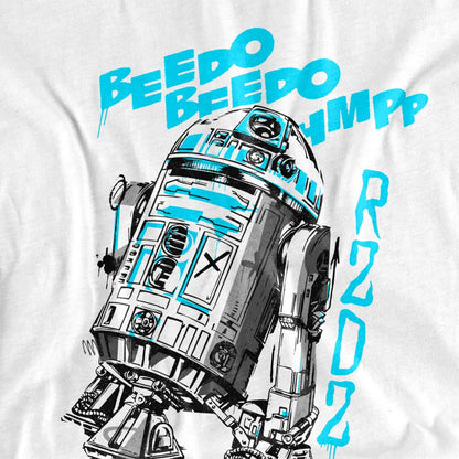White - Side - Star Wars Unisex Adult R2-D2 T-Shirt
